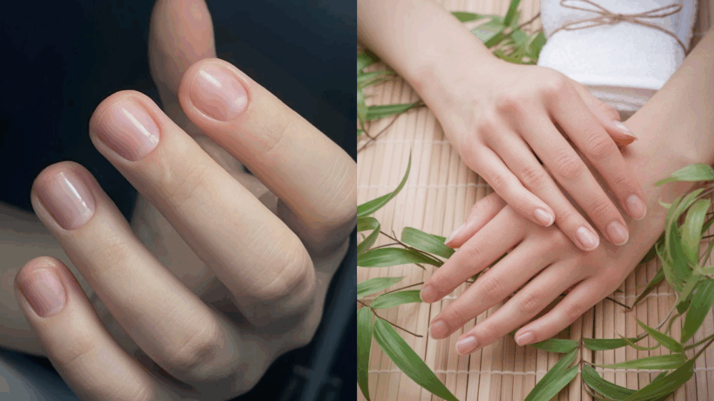Natural shine as a biotin benefit for nail growth