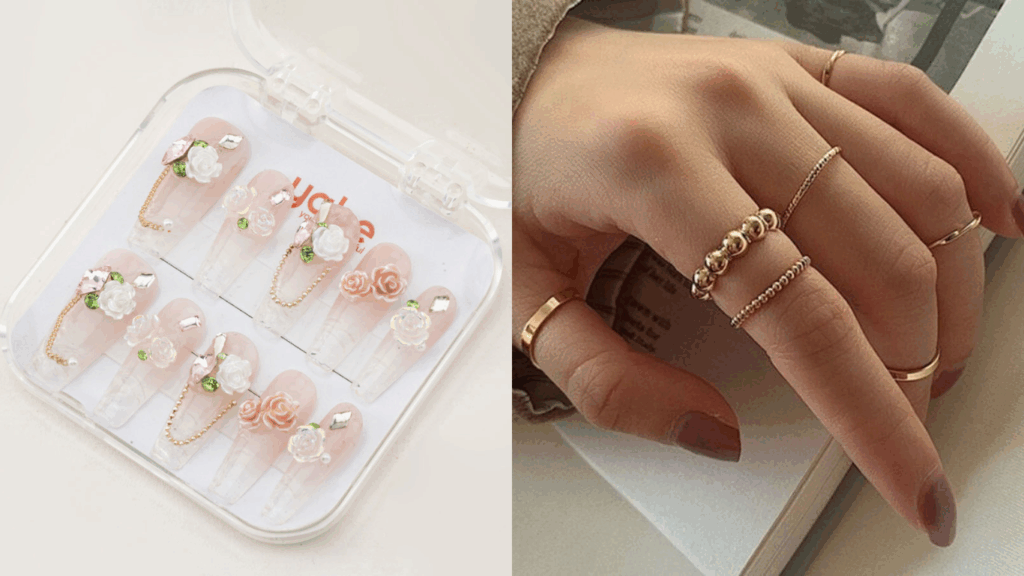Sweet feminine nail designs to match your jewelry