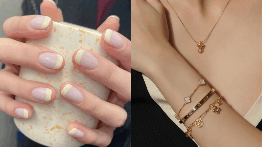 Casual clean nail designs to match your jewelry