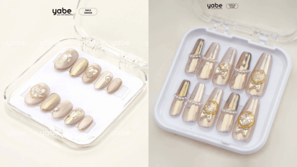 Shimmer nude party nail color