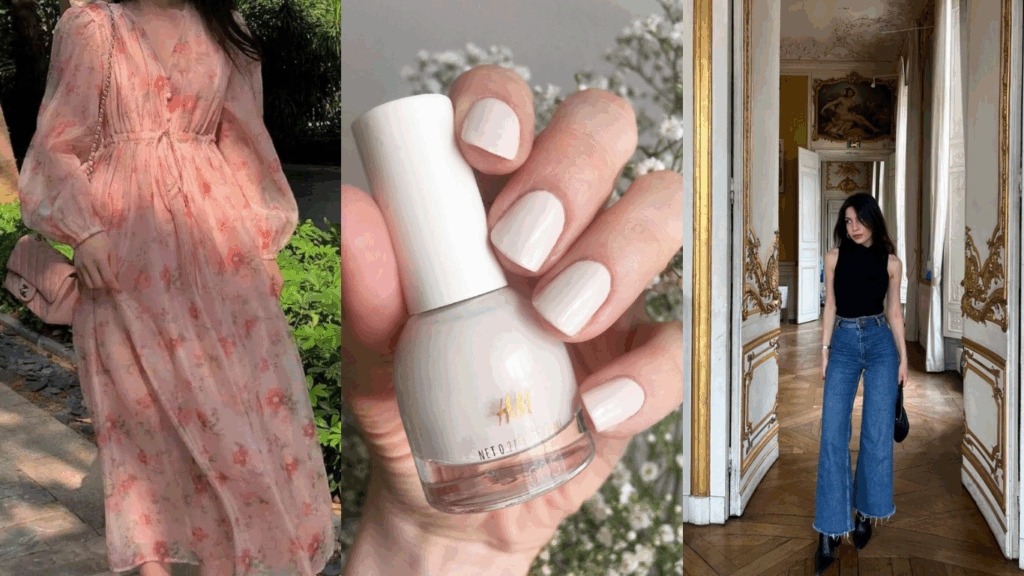 Outfit ideas with white nail polish