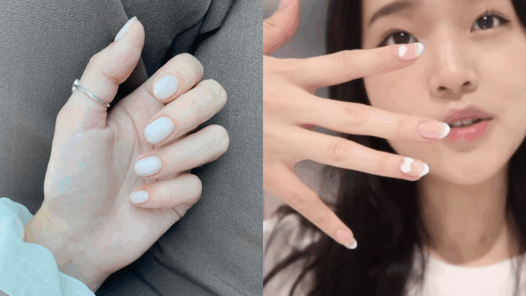 White nail polish color
