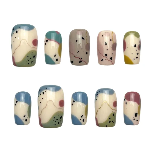 Press-on Nails Wholesale $6.90 Abstract Harmony by Yabe Vietnam