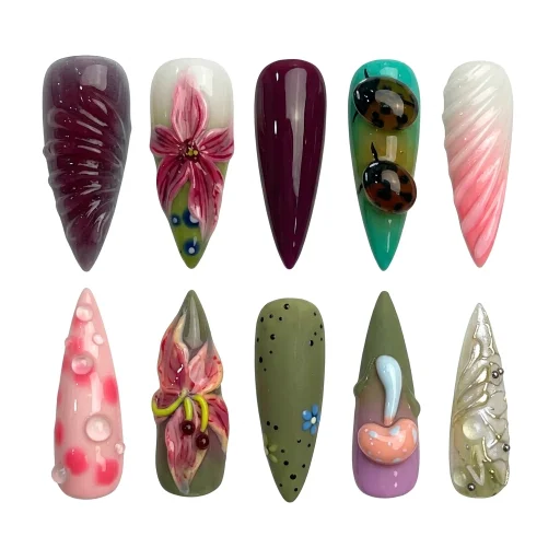 Press-on Nails Wholesale $14.90 Artistic Elegance by Yabe Vietnam