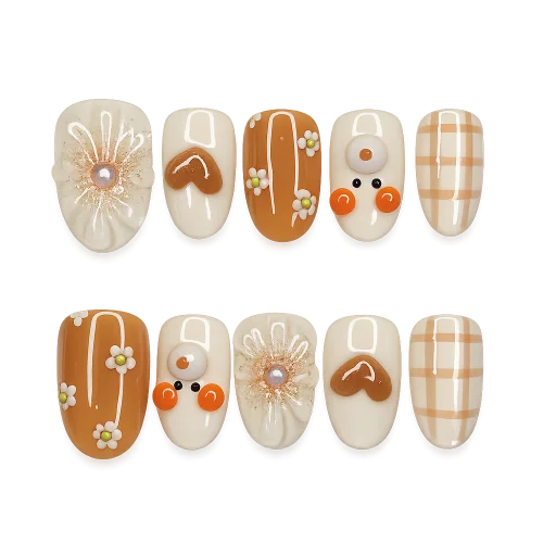 Press-on Nails Wholesale $6.90 Autumn Blossom by Yabe Vietnam