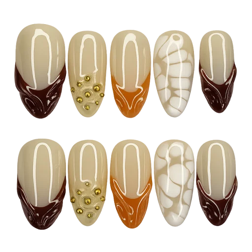 Press-on Nails Wholesale $11.90 Autumn Elegance by Yabe Vietnam