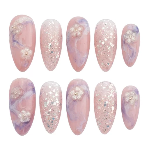 Press-on Nails Wholesale $6.90 Blossom Sparkle by Yabe Vietnam