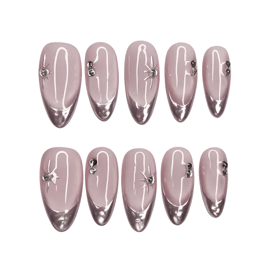 Press-on Nails Wholesale $11.90 Blush Elegance by Yabe Vietnam