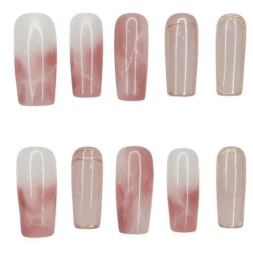 Press-on Nails Wholesale $6.90 Blush Marble by Yabe Vietnam