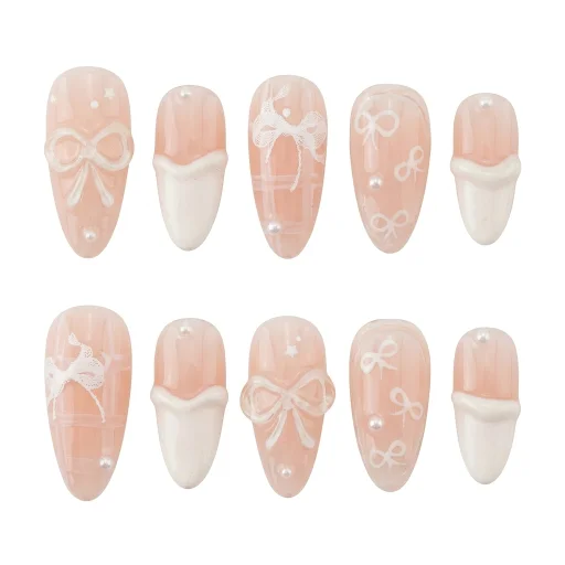 Press-on Nails Wholesale $6.90 Blushing Elegance by Yabe Vietnam
