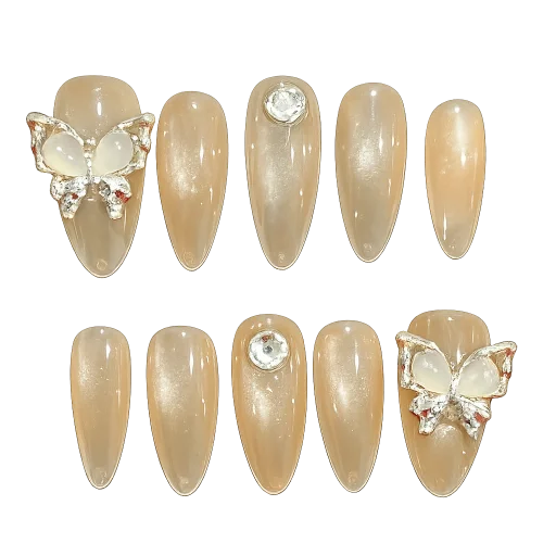Press-on Nails Wholesale $3.90 Butterfly Elegance by Yabe Vietnam
