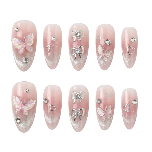 Press-on Nails Wholesale $6.90 Butterfly Glam by Yabe Vietnam