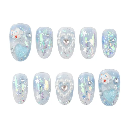 Press-on Nails Wholesale $6.90 Celestial Charm by Yabe Vietnam