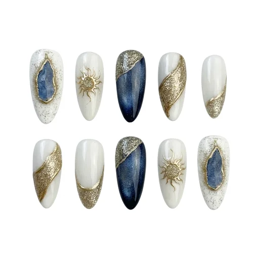 Press-on Nails Wholesale $11.90 Celestial Elegance by Yabe Vietnam
