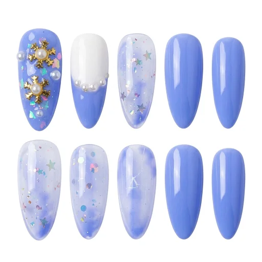 Press-on Nails Wholesale $6.90 Celestial Frost by Yabe Vietnam