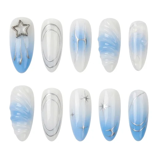 Press-on Nails Wholesale $6.90 Celestial Swirls by Yabe Vietnam