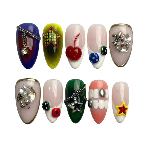 Press-on Nails Wholesale $14.90 Charm Fusion by Yabe Vietnam