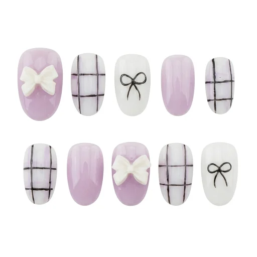 Press-on Nails Wholesale $6.90 Chic Bow Charm by Yabe Vietnam