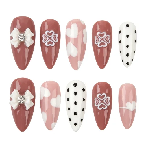 Press-on Nails Wholesale $6.90 Chic Romance by Yabe Vietnam