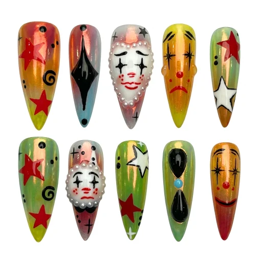 Press-on Nails Wholesale $14.90 Cosmic Carnival by Yabe Vietnam