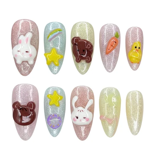 Press-on Nails Wholesale $11.90 Cosmic Charms by Yabe Vietnam