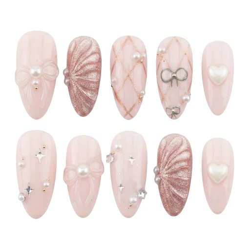 Press-on Nails Wholesale $6.90 Elegance Charm by Yabe Vietnam