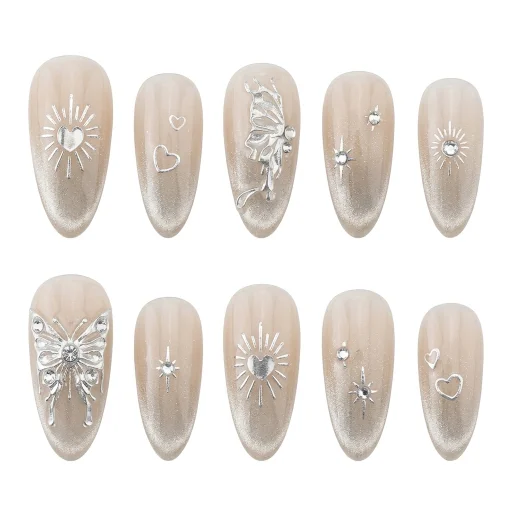 Press-on Nails Wholesale $6.90 Elegant Glimmer by Yabe Vietnam