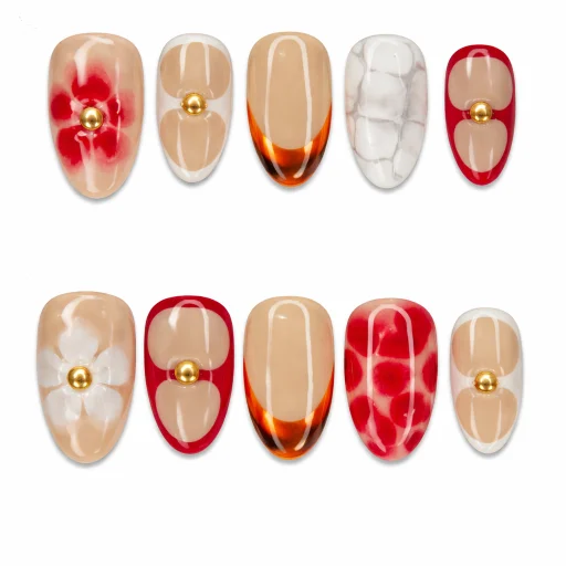 Press-on Nails Wholesale $14.90 Floral Fusion by Yabe Vietnam