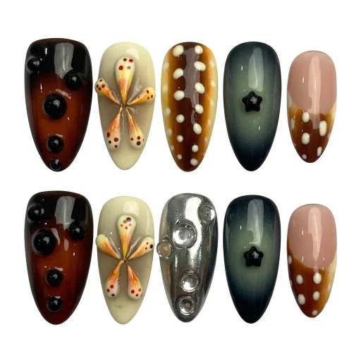 Press-on Nails Wholesale $14.90 Galaxy Blossom by Yabe Vietnam