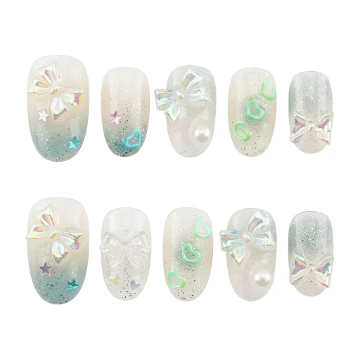 Press-on Nails Wholesale $6.90 Glitter Frostbite by Yabe Vietnam