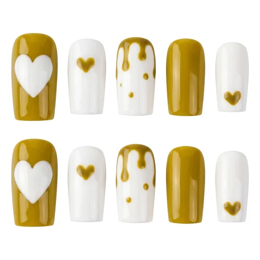 Press-on Nails Wholesale $6.90 Golden Love by Yabe Vietnam