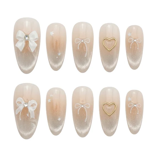 Press-on Nails Wholesale $6.90 Ivory Allure by Yabe Vietnam