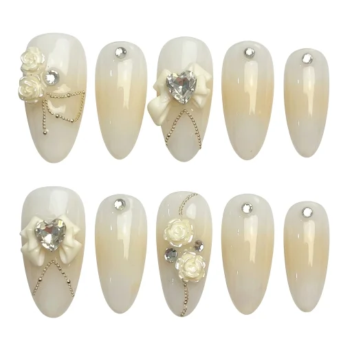 Press-on Nails Wholesale $6.90 Ivory Luster by Yabe Vietnam