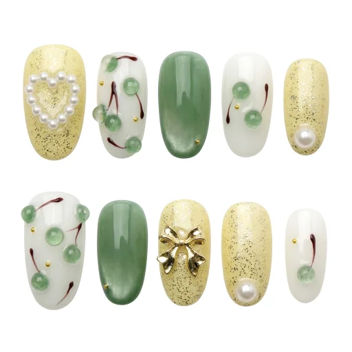 Press-on Nails Wholesale $6.90 Jade Luxe by Yabe Vietnam