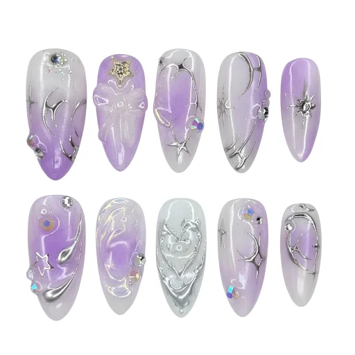 Press-on Nails Wholesale $11.90 Lavender Dream by Yabe Vietnam