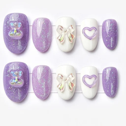 Press-on Nails Wholesale $3.90 Lilac Delight by Yabe Vietnam