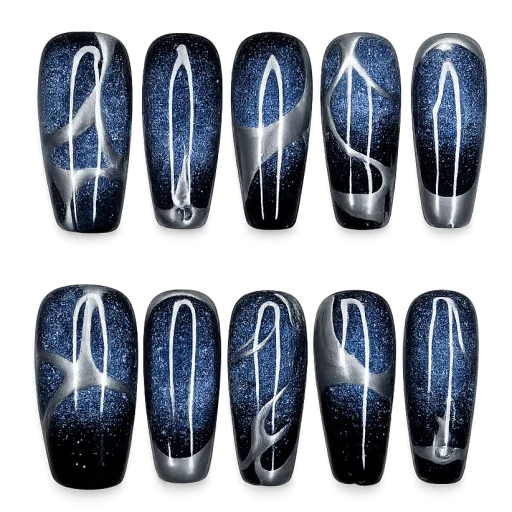 Press-on Nails Wholesale $11.90 Midnight Swirl by Yabe Vietnam