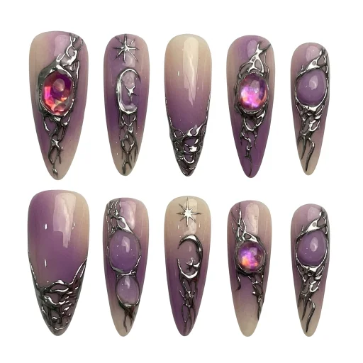 Press-on Nails Wholesale $14.90 Mystic Amethyst by Yabe Vietnam