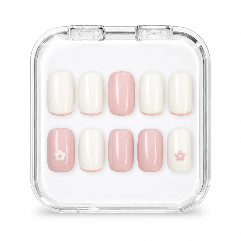 Press-on Nails Wholesale $3.90 Blossom Elegance by Yabe Vietnam
