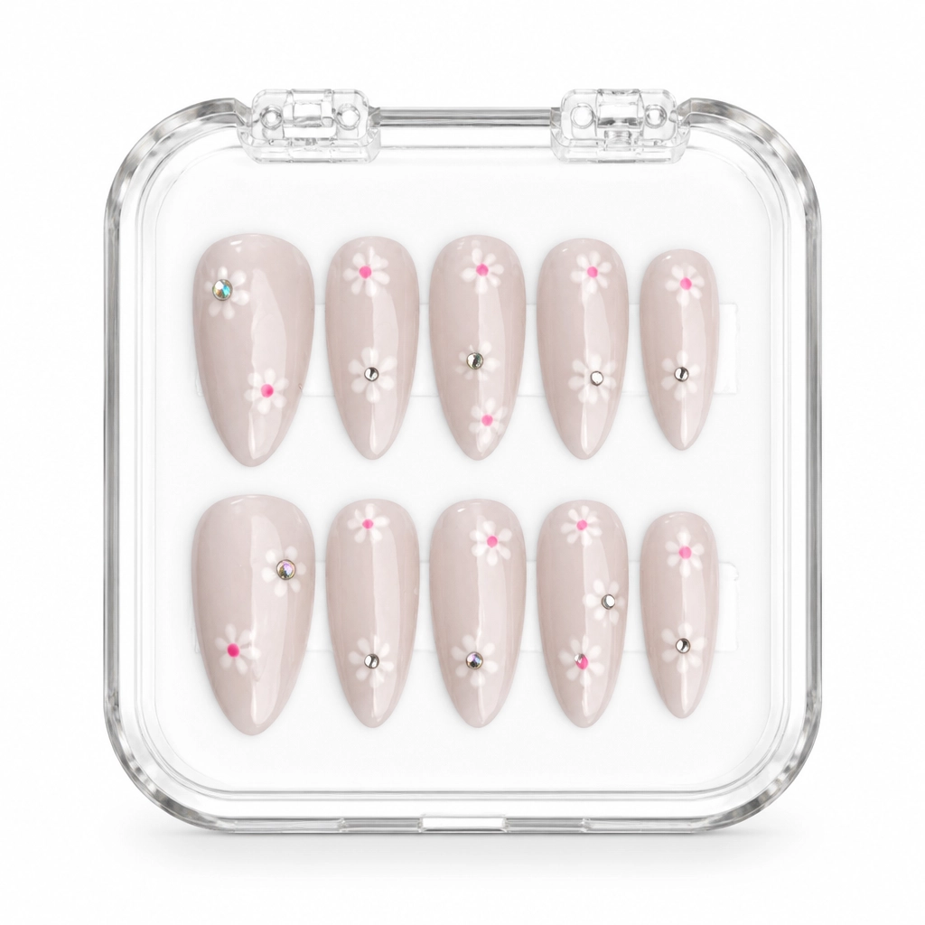 Press-on Nails Wholesale $3.90 Crystalline Blush by Yabe Vietnam