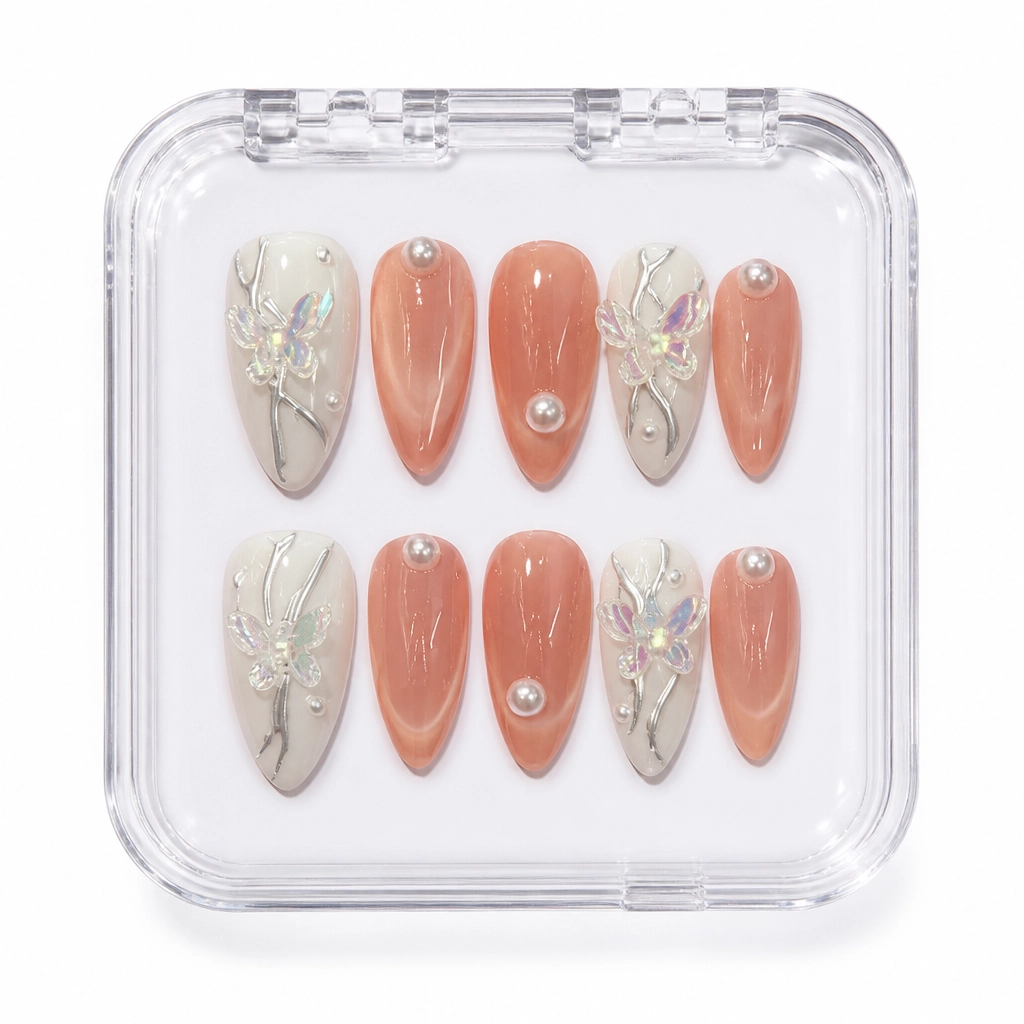 Press-on Nails Wholesale $3.90 Dusty Rose Elegance by Yabe Vietnam