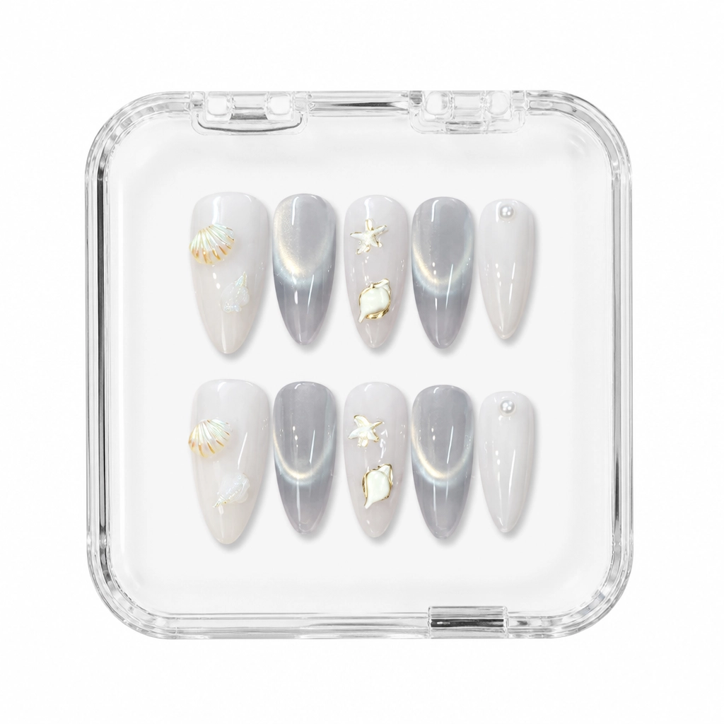 Press-on Nails Wholesale $3.90 Ethereal Shimmer by Yabe Vietnam