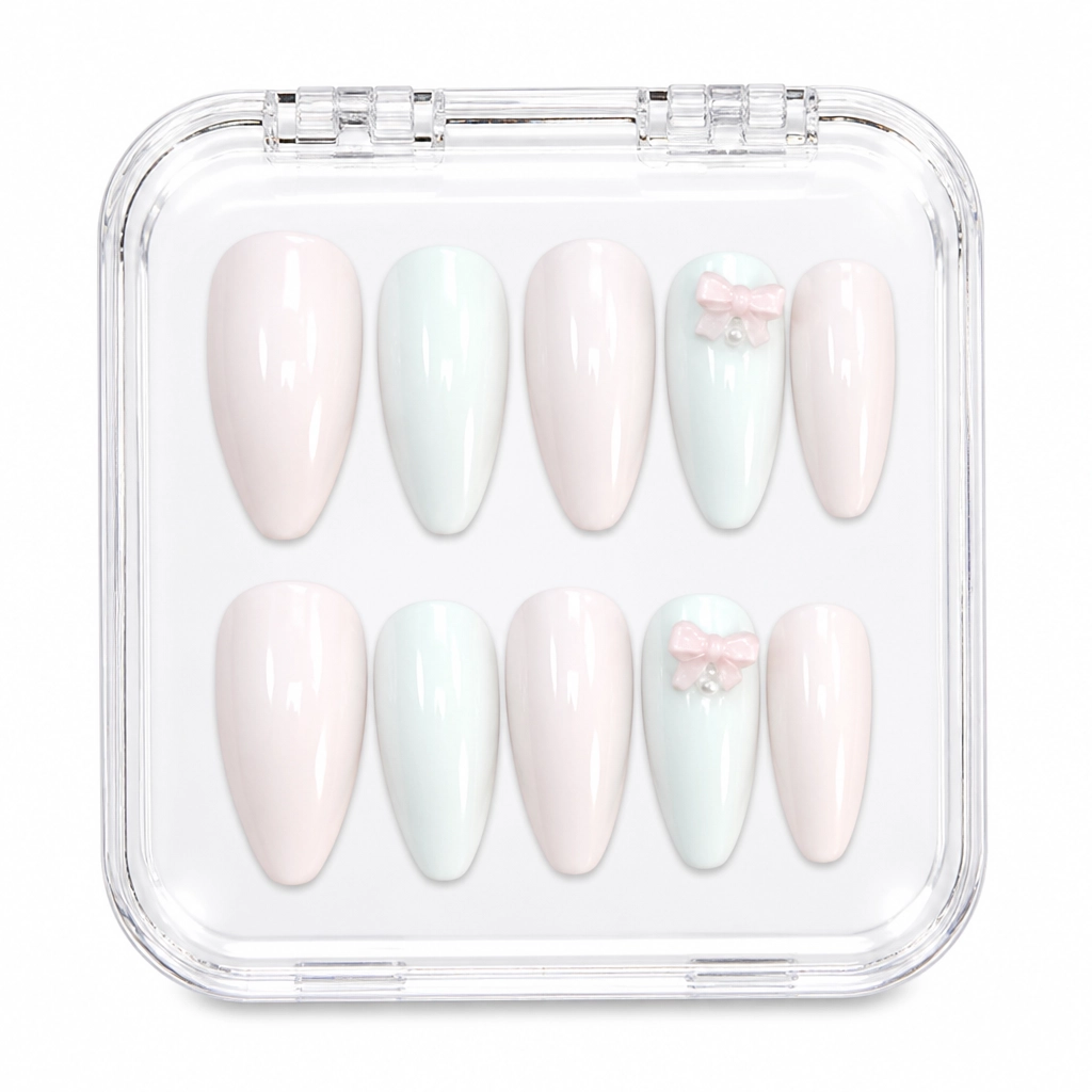 Press-on Nails Wholesale $3.90 Ivory Elegance by Yabe Vietnam