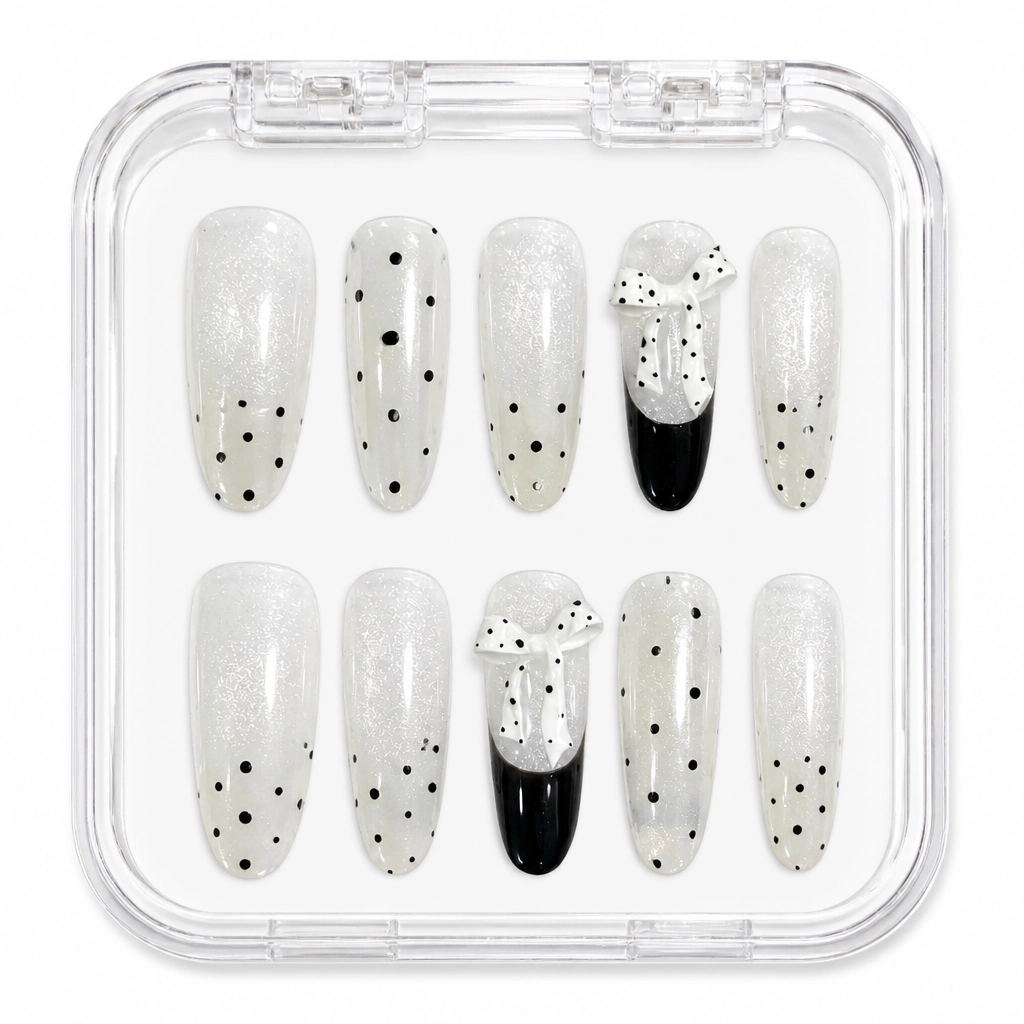 Press-on Nails Wholesale $3.90 Polka Dot Soirée by Yabe Vietnam