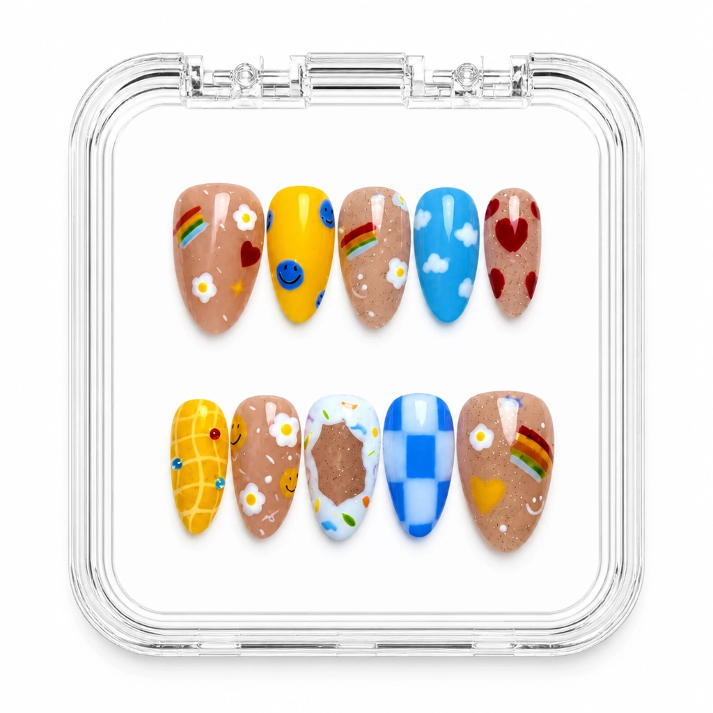 Press-on Nails Wholesale $6.90 Celestial Mosaic by Yabe Vietnam
