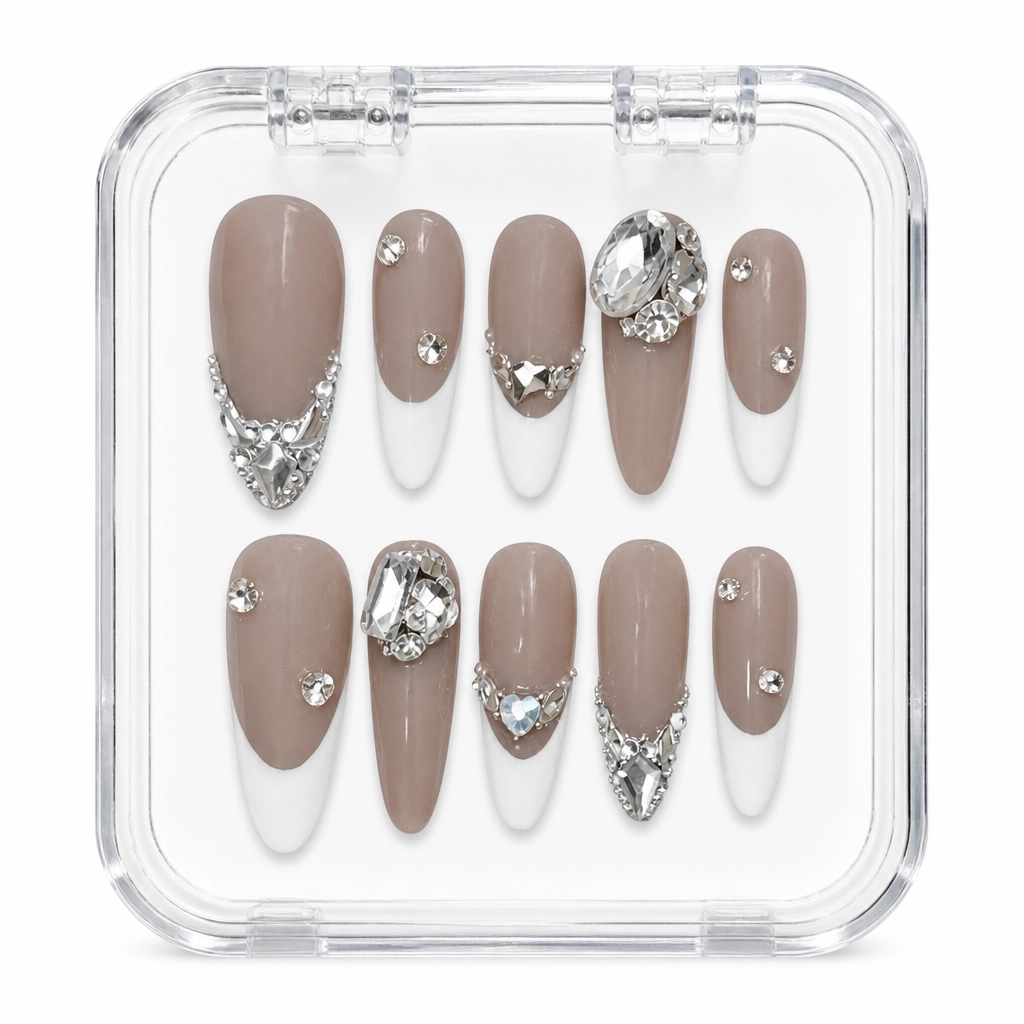 Press-on Nails Wholesale $11.90 Crystal Glamour by Yabe Vietnam
