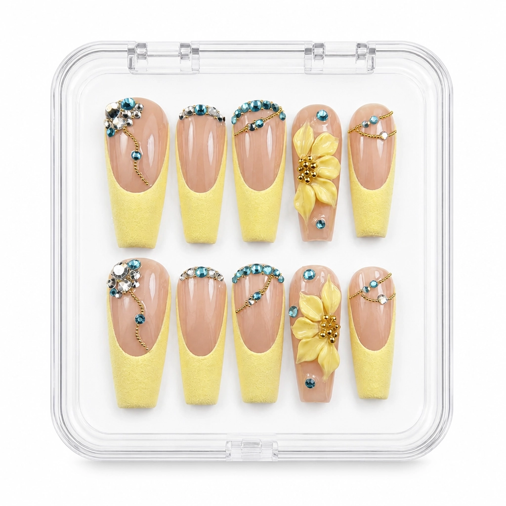 Press-on Nails Wholesale $11.90 Sunny Radiance by Yabe Vietnam