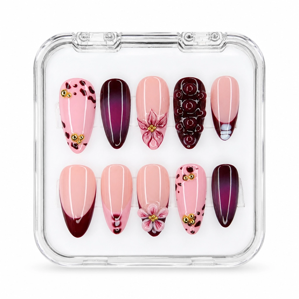 Press-on Nails Wholesale $11.90 Velvet Bow Luxury by Yabe Vietnam