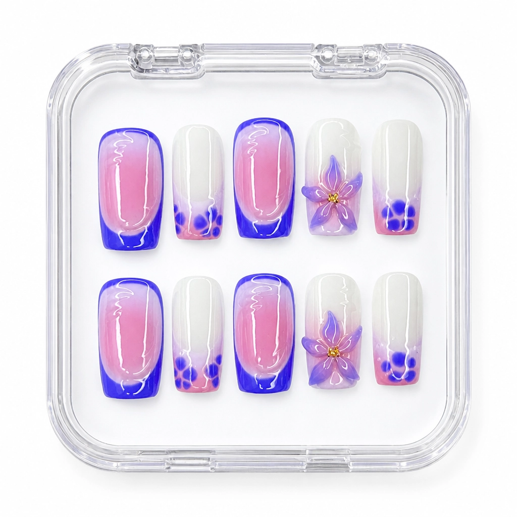 Press-on Nails Wholesale $11.90 Twilight Bloom by Yabe Vietnam