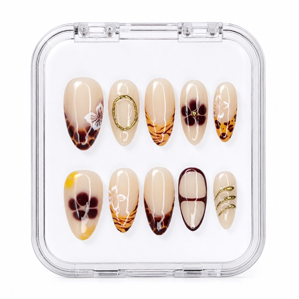 Press-on Nails Wholesale $11.90 Geometric Glow by Yabe Vietnam